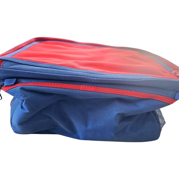 Colorblock Organization Kid Car Picnic Bag with Shoulder Strap VTG 90s Large - Picture 5 of 10